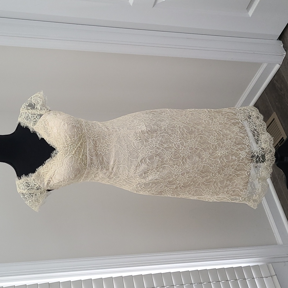 Light In the Box Cream Dress